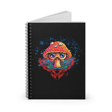 Load image into Gallery viewer, Mushroom Spiral Notebook - Ruled Line
