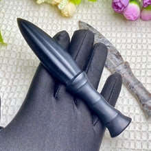 Load image into Gallery viewer, Obsidian &amp; Yooperlite Carved Dagger
