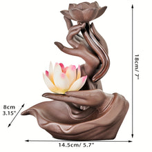 Load image into Gallery viewer, Lotus Hand Incense Burner
