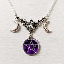 Load image into Gallery viewer, Triple Moon Goddess Pendant
