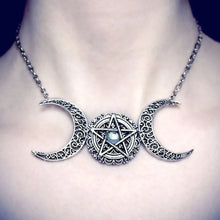 Load image into Gallery viewer, Triple Moon Necklace
