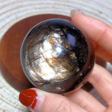 Load image into Gallery viewer, Natural Phlogopite Golden Flash Sphere
