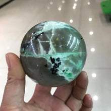 Load image into Gallery viewer, Green Moonstone Sphere
