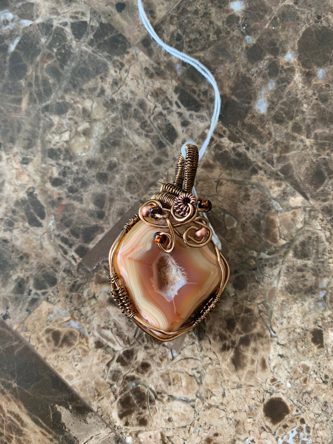 Orange Agate Pendant