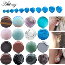 Load image into Gallery viewer, 2PCS Stone Ear Tunnels/Plugs
