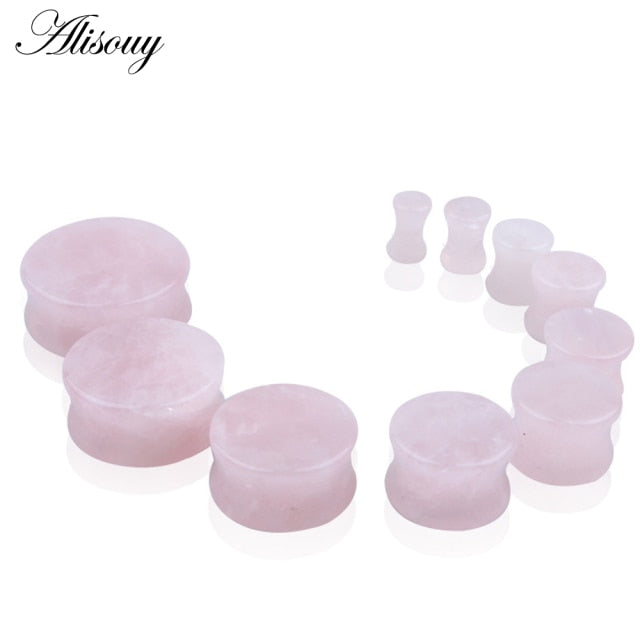 2PCS Stone Ear Tunnels/Plugs