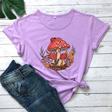 Load image into Gallery viewer, Colored Wild Mushroom Women&#39;s T-shirt
