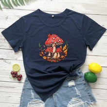 Load image into Gallery viewer, Colored Wild Mushroom Women&#39;s T-shirt
