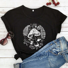 Load image into Gallery viewer, Forest Mushrooms Womens T-shirt
