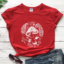 Load image into Gallery viewer, Forest Mushrooms Womens T-shirt
