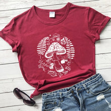 Load image into Gallery viewer, Forest Mushrooms Womens T-shirt
